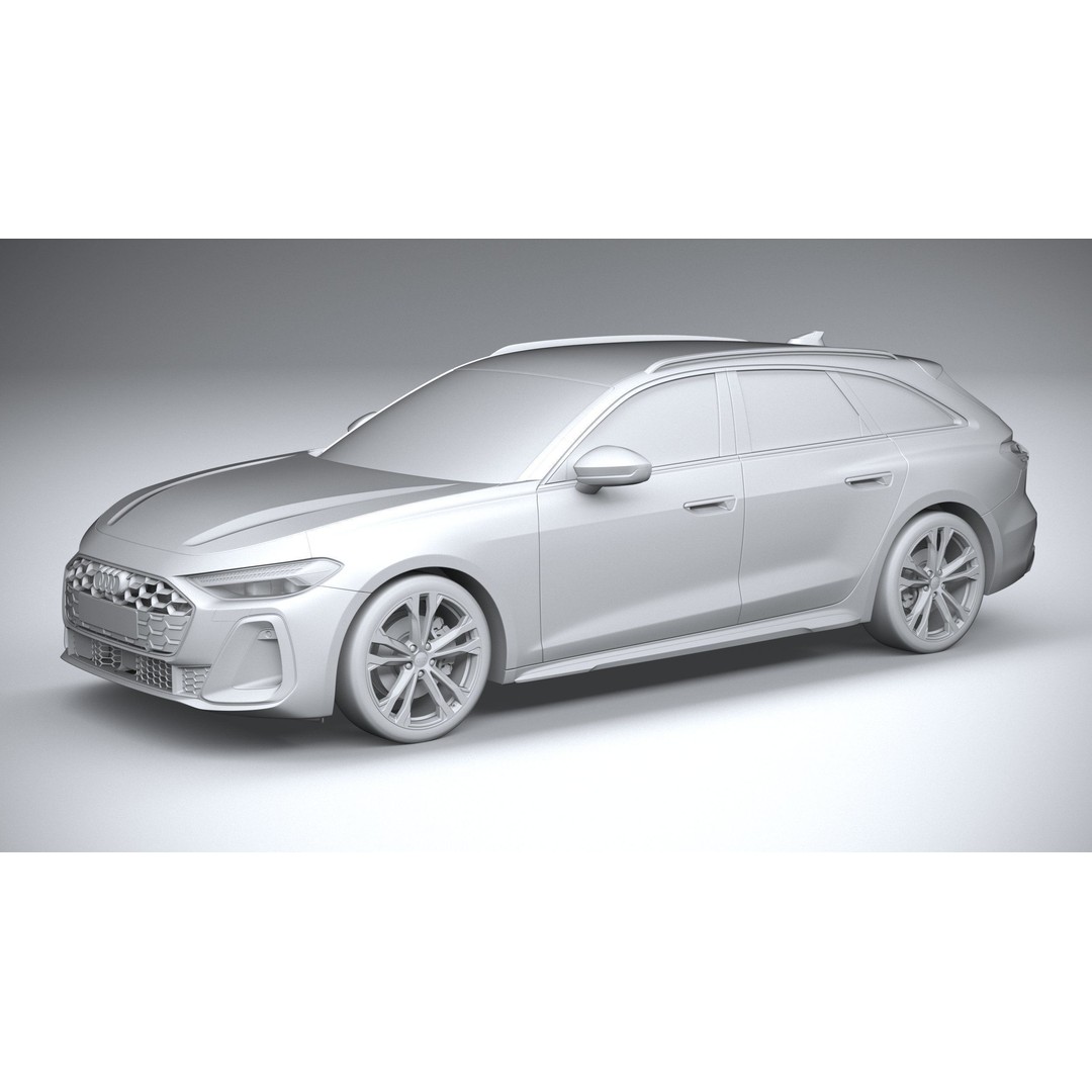 Audi A5 Avant S-line 3D Model – High Poly Game Asset, FBX, OBJ - View 21