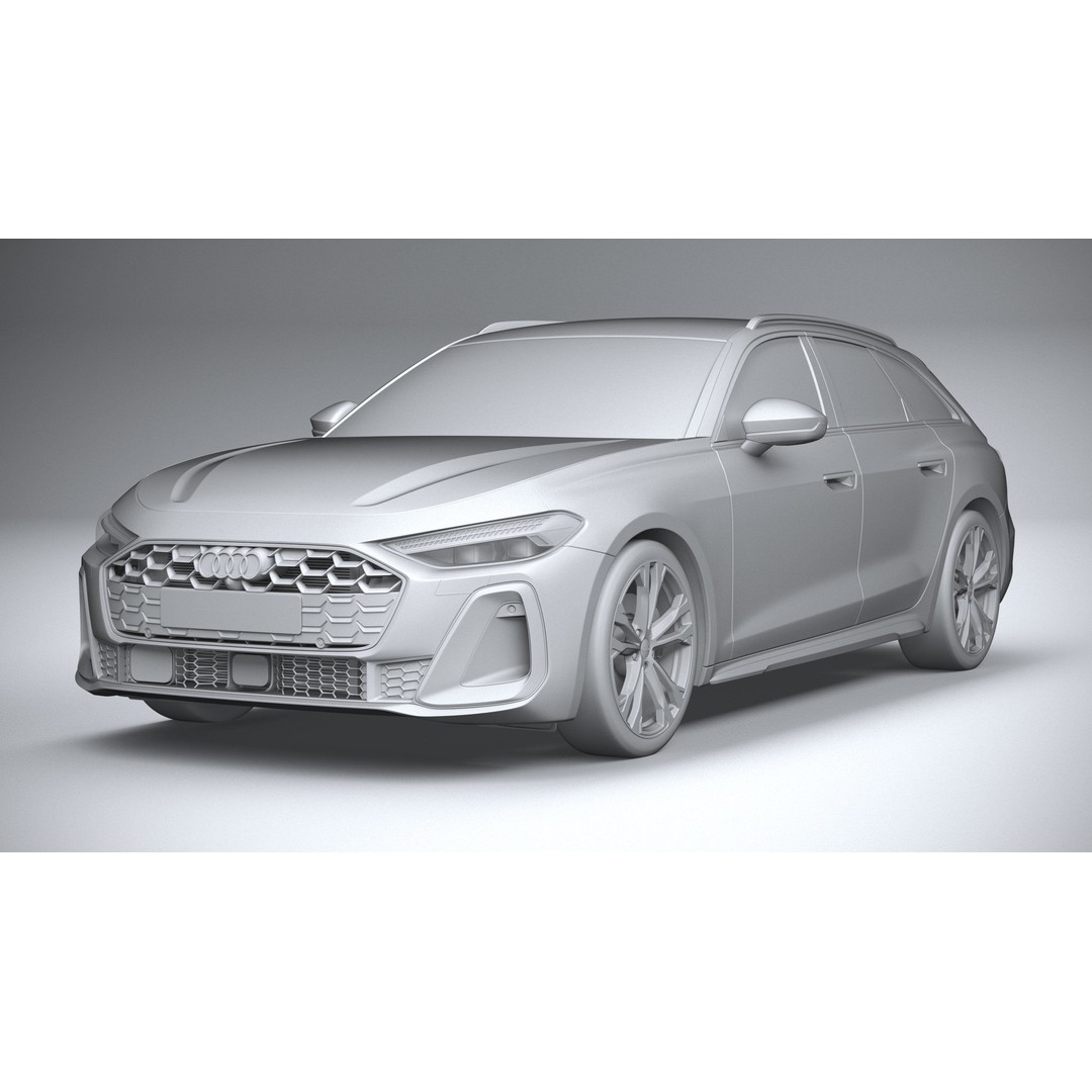 Audi A5 Avant S-line 3D Model – High Poly Game Asset, FBX, OBJ - View 22