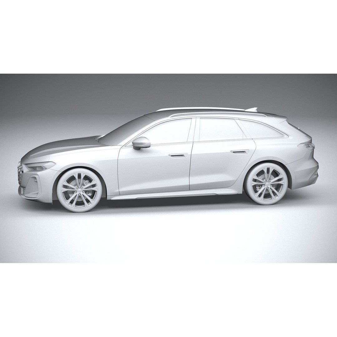 Audi A5 Avant S-line 3D Model – High Poly Game Asset, FBX, OBJ - View 24