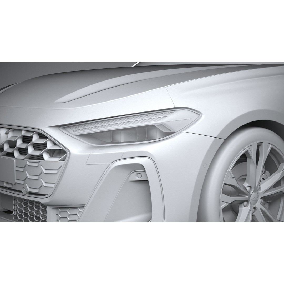 Audi A5 Avant S-line 3D Model – High Poly Game Asset, FBX, OBJ - View 25