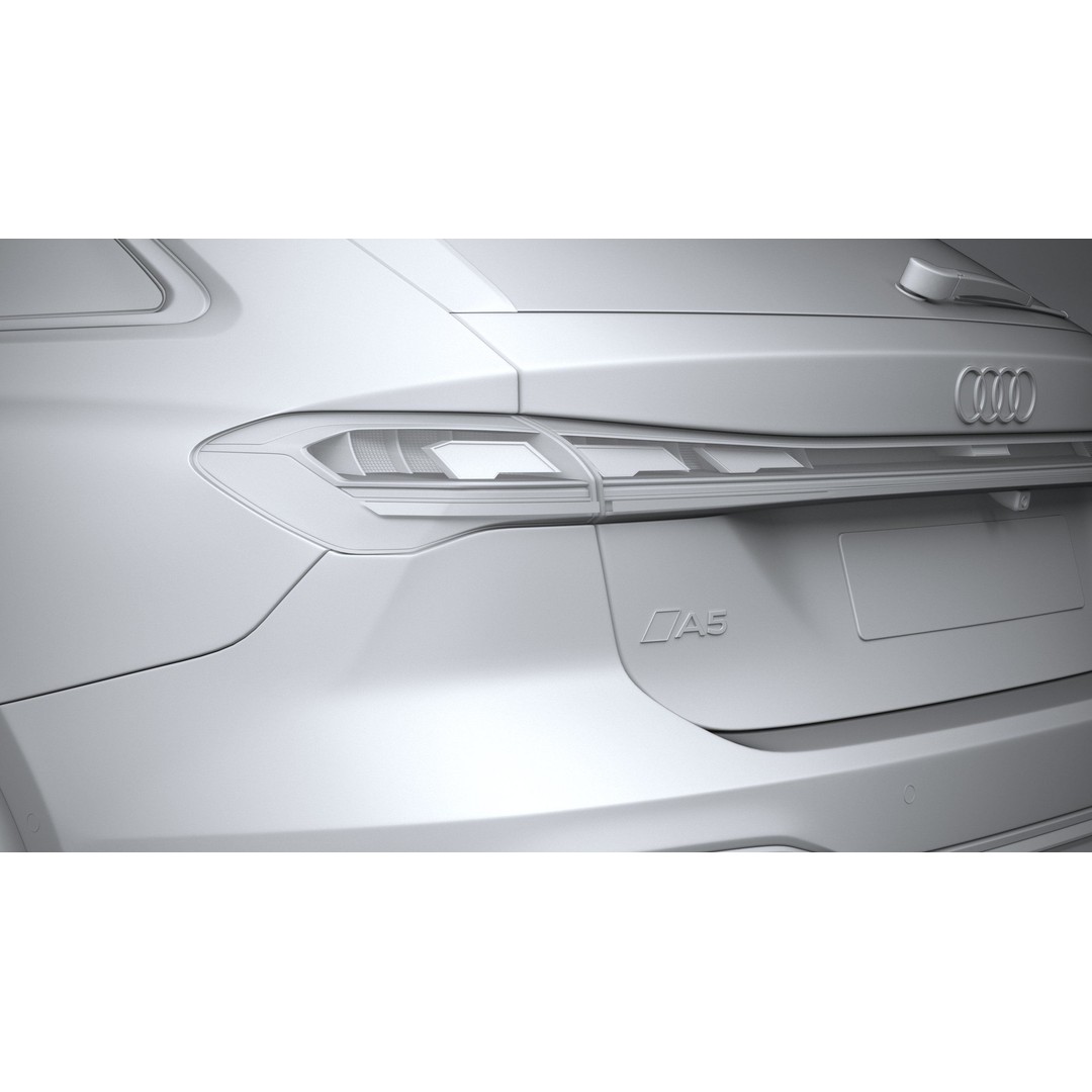 Audi A5 Avant S-line 3D Model – High Poly Game Asset, FBX, OBJ - View 26
