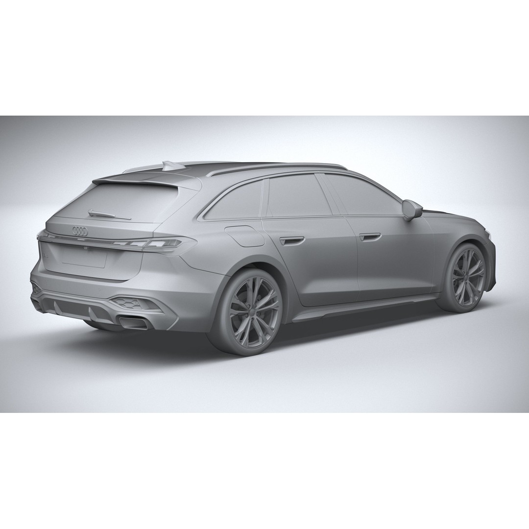 Audi A5 Avant S-line 3D Model – High Poly Game Asset, FBX, OBJ - View 27