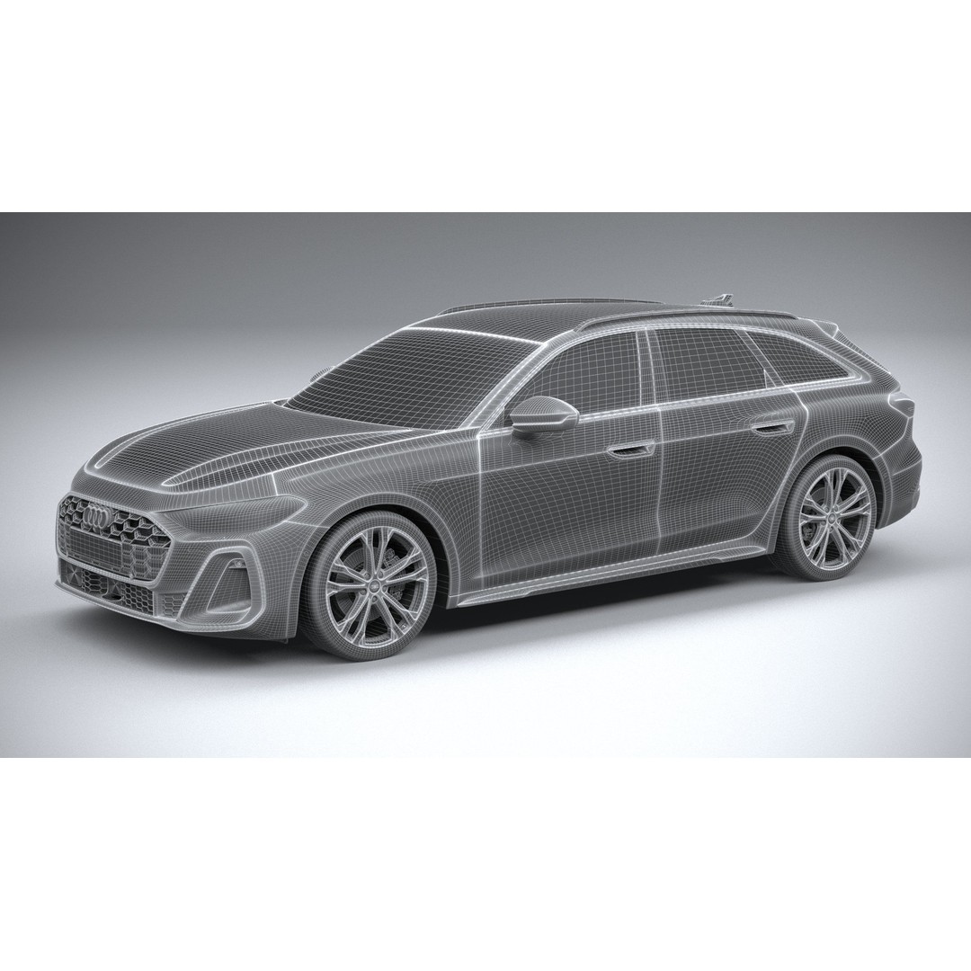 Audi A5 Avant S-line 3D Model – High Poly Game Asset, FBX, OBJ - View 28