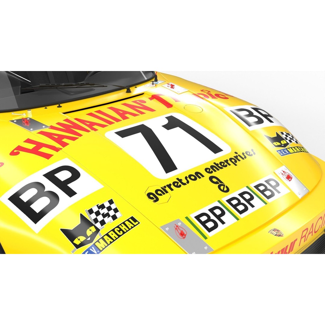 Porsche 935 3D Model – Racing Car with PBR Textures, FBX, OBJ - View 10