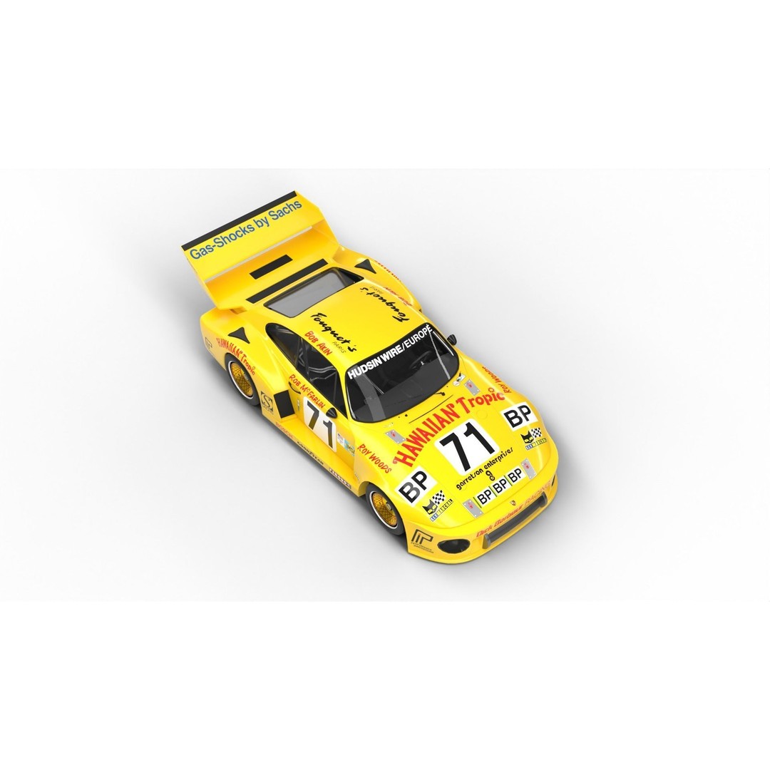 Porsche 935 3D Model – Racing Car with PBR Textures, FBX, OBJ - View 12