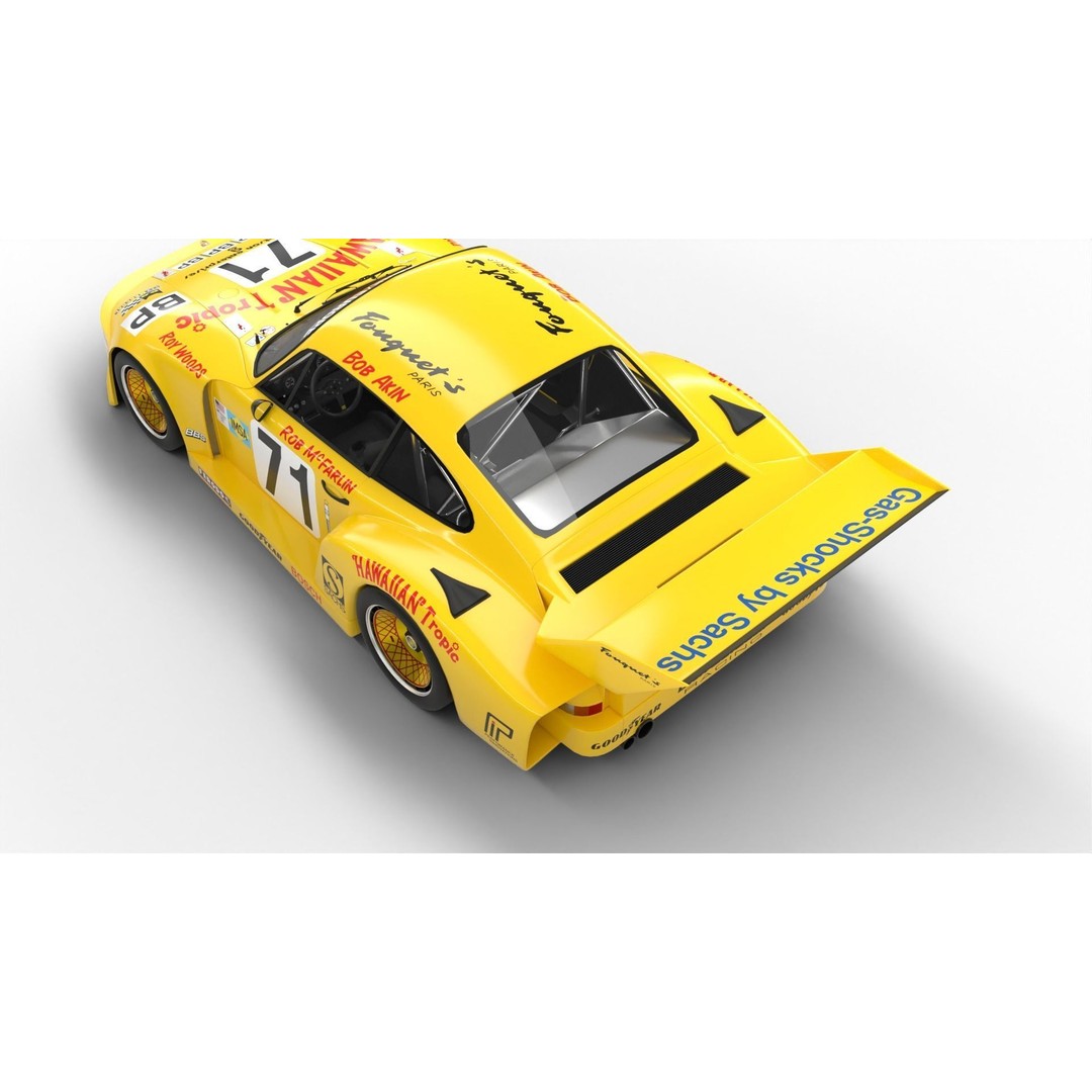 Porsche 935 3D Model – Racing Car with PBR Textures, FBX, OBJ - View 13