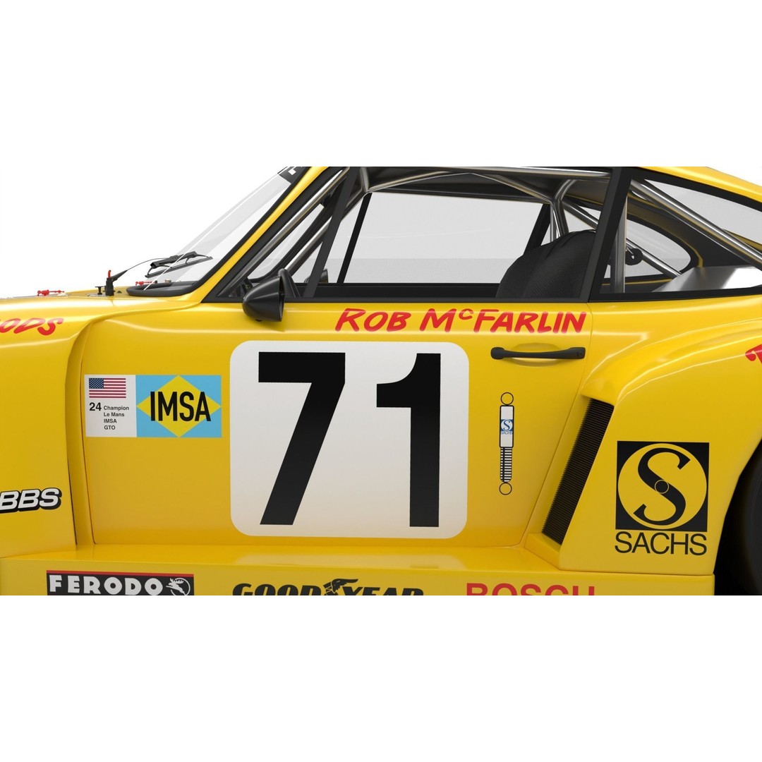 Porsche 935 3D Model – Racing Car with PBR Textures, FBX, OBJ - View 14