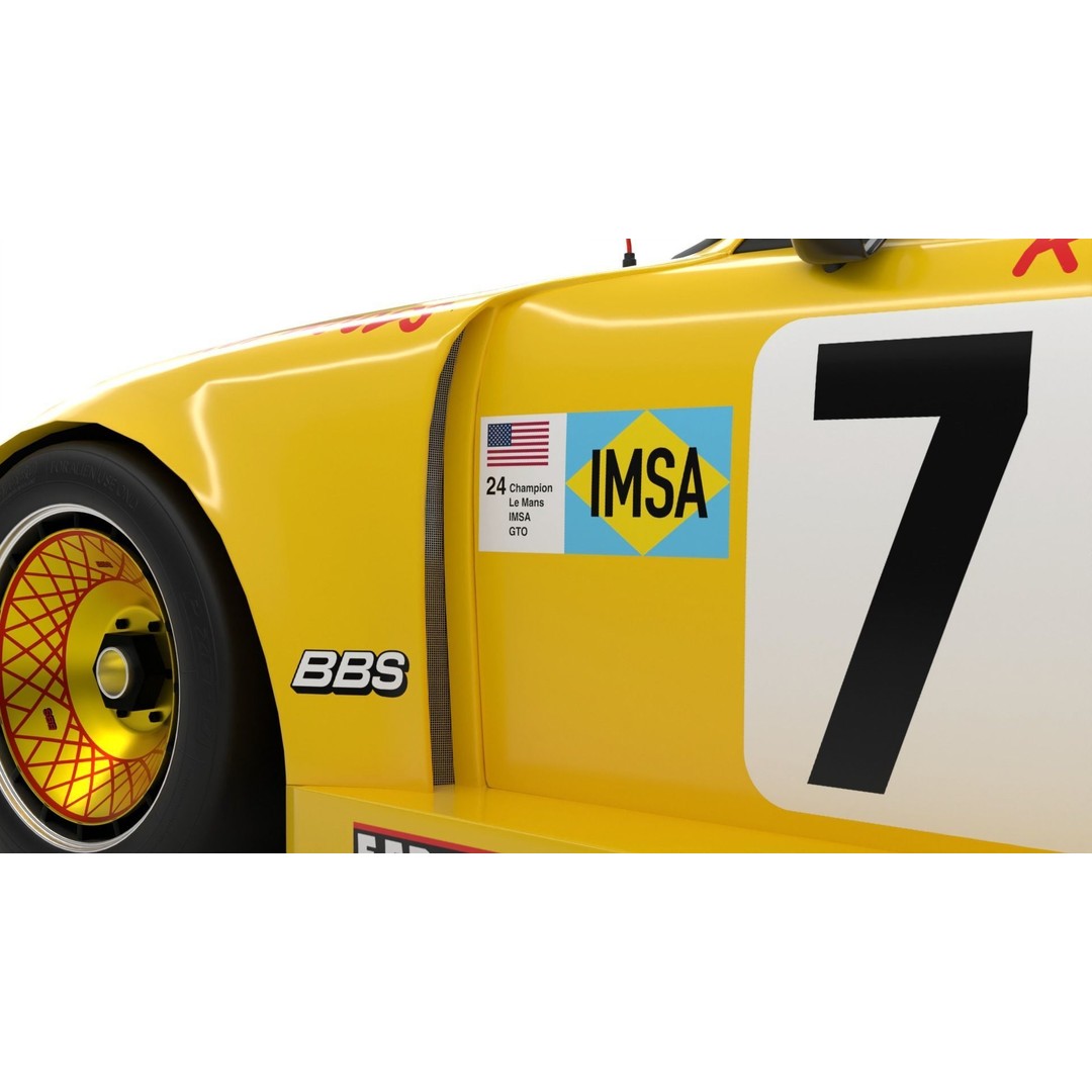 Porsche 935 3D Model – Racing Car with PBR Textures, FBX, OBJ - View 15