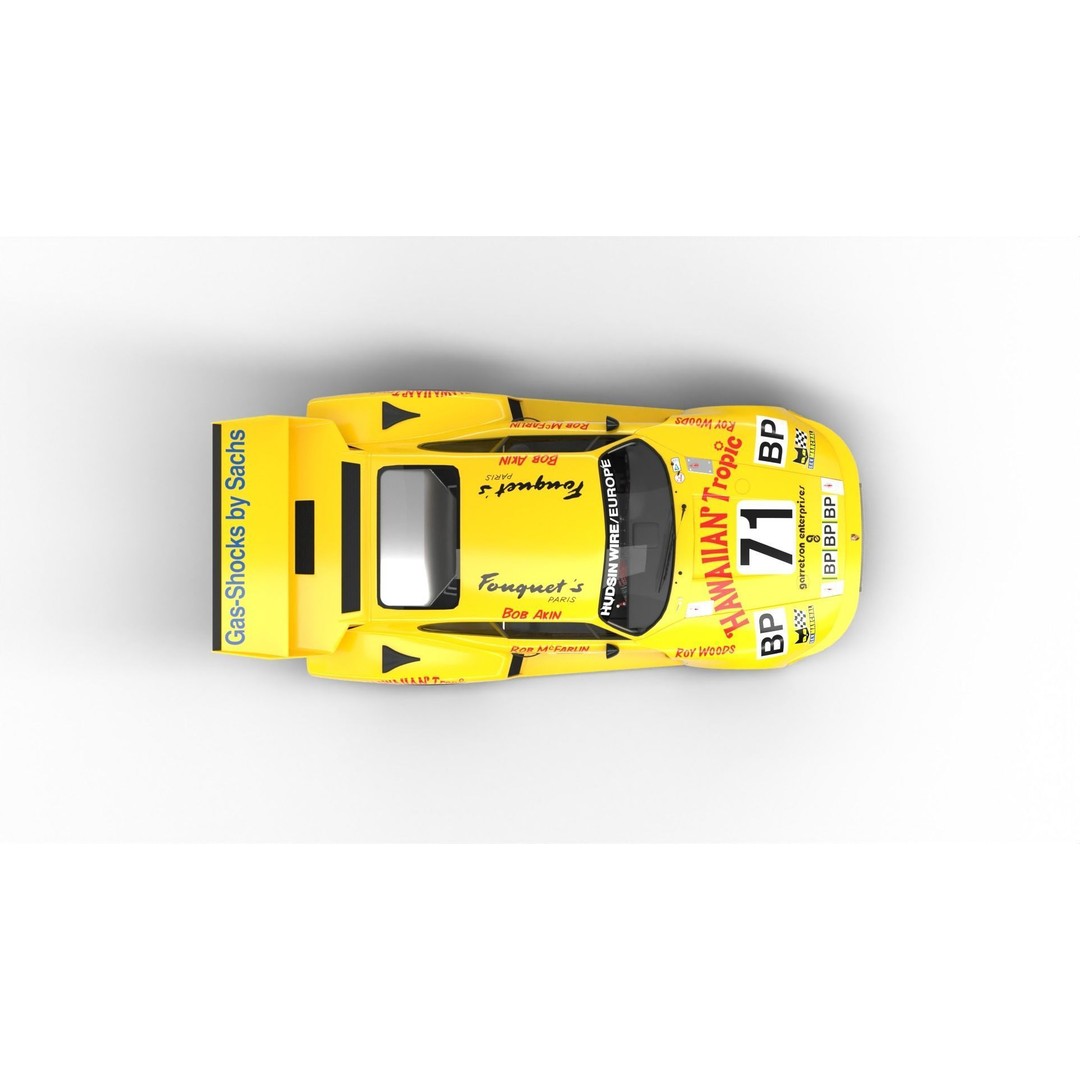 Porsche 935 3D Model – Racing Car with PBR Textures, FBX, OBJ - View 18