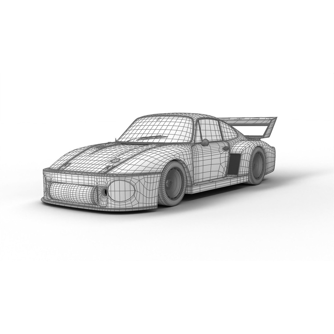 Porsche 935 3D Model – Racing Car with PBR Textures, FBX, OBJ - View 27