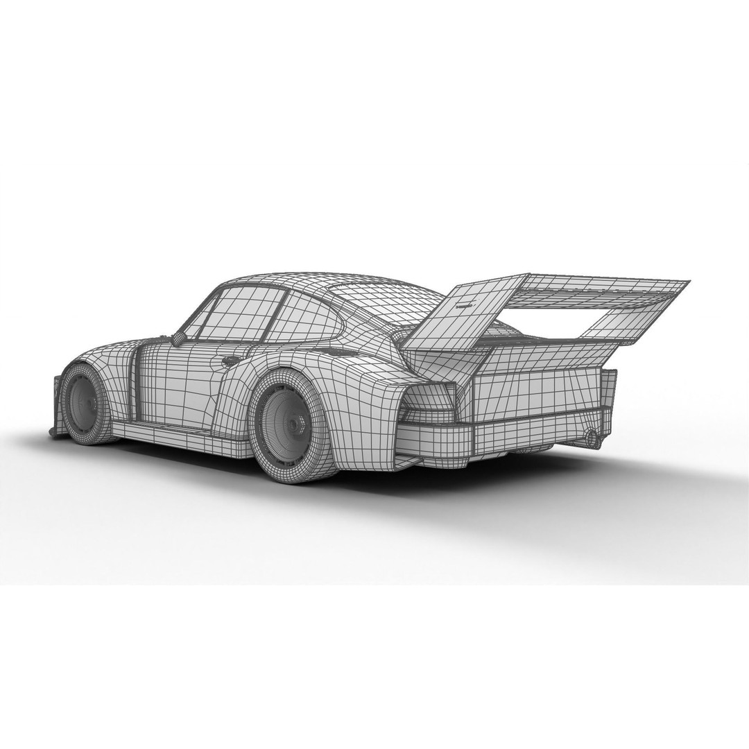 Porsche 935 3D Model – Racing Car with PBR Textures, FBX, OBJ - View 29
