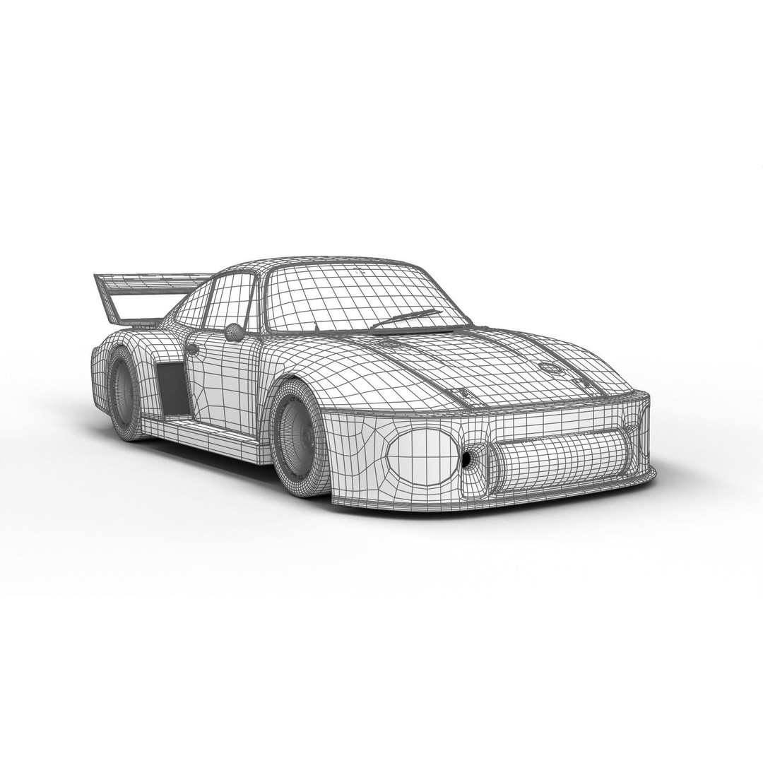 Porsche 935 3D Model – Racing Car with PBR Textures, FBX, OBJ - View 30