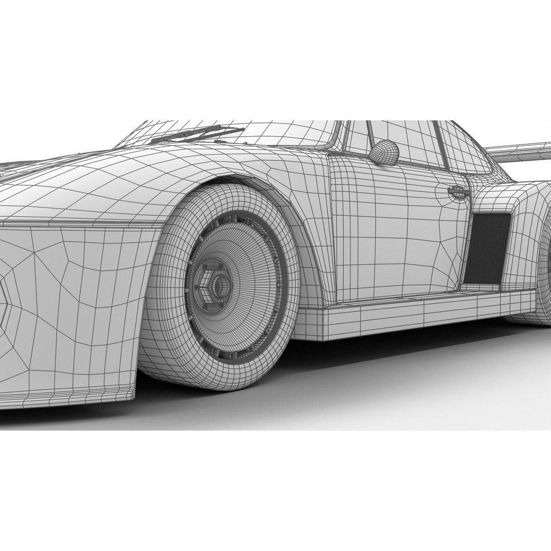 Porsche 935 3D Model – Racing Car with PBR Textures, FBX, OBJ - View 31