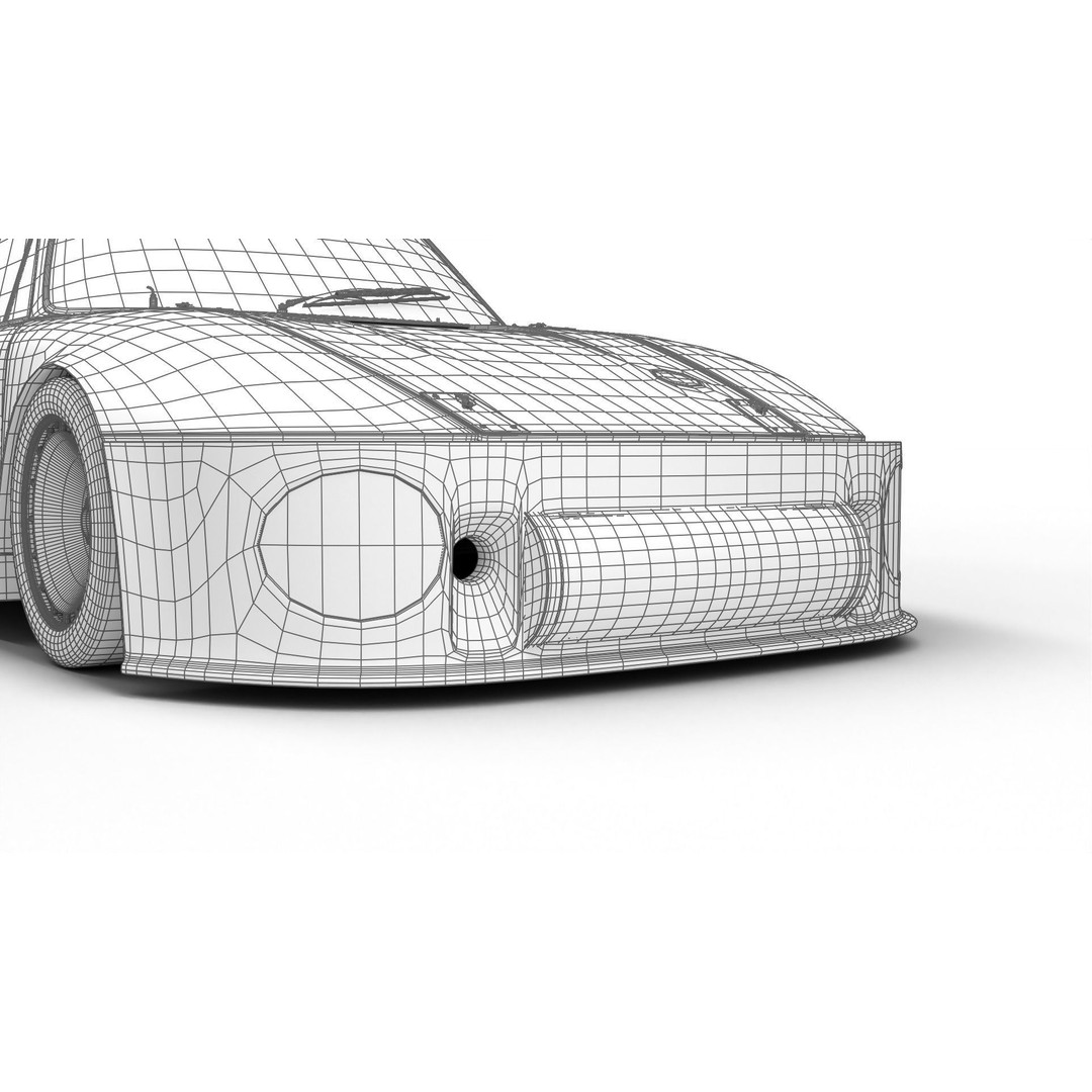Porsche 935 3D Model – Racing Car with PBR Textures, FBX, OBJ - View 33
