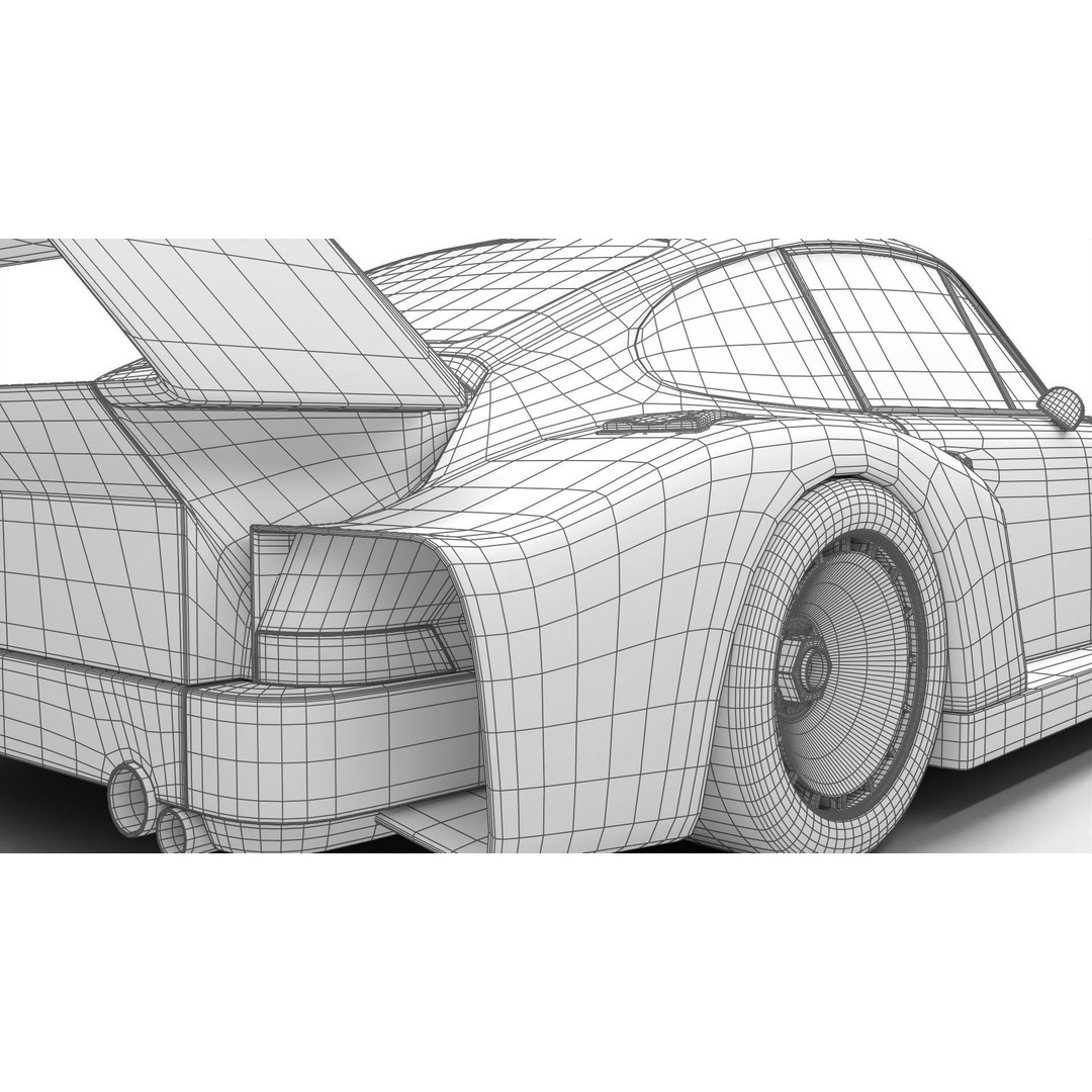 Porsche 935 3D Model – Racing Car with PBR Textures, FBX, OBJ - View 36