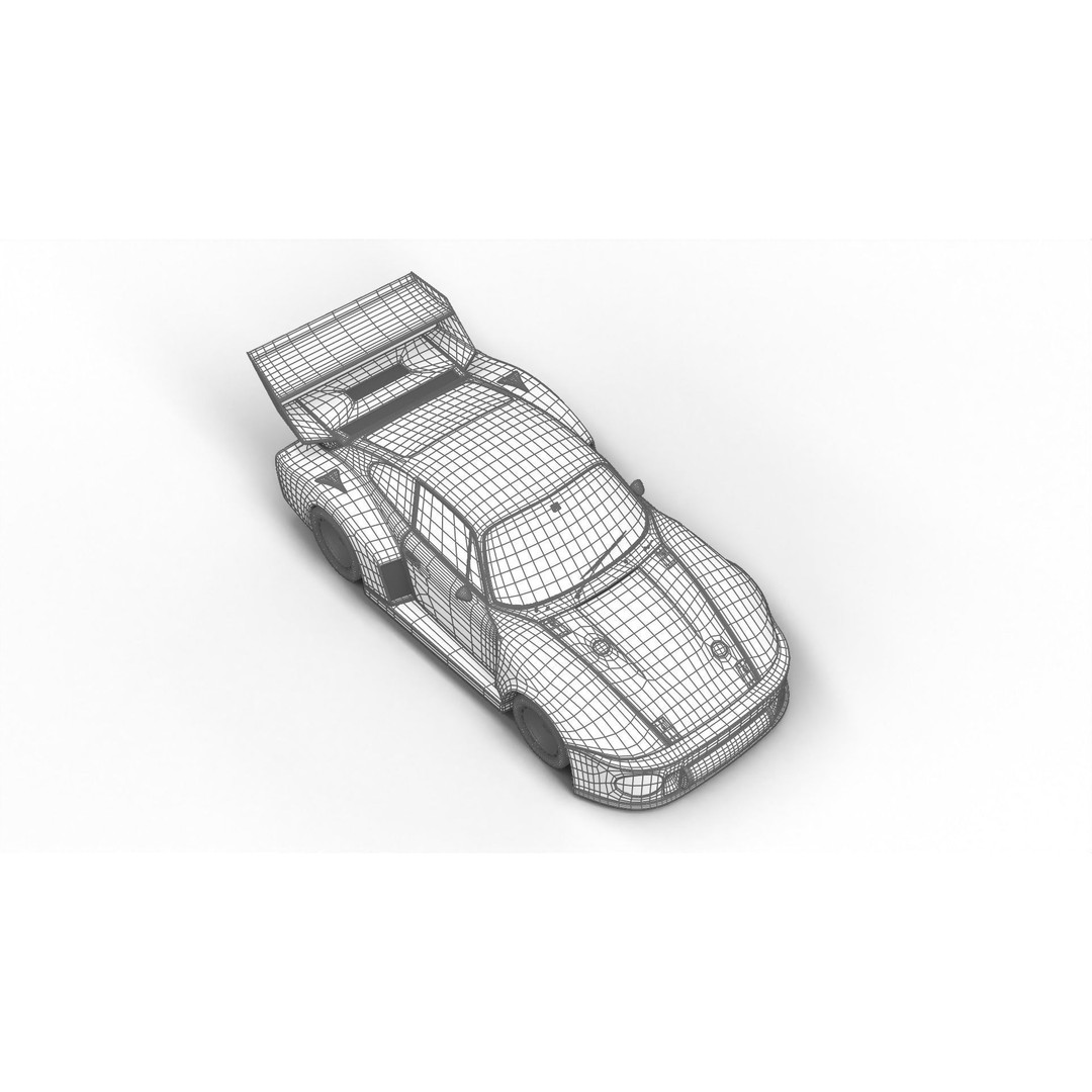 Porsche 935 3D Model – Racing Car with PBR Textures, FBX, OBJ - View 37