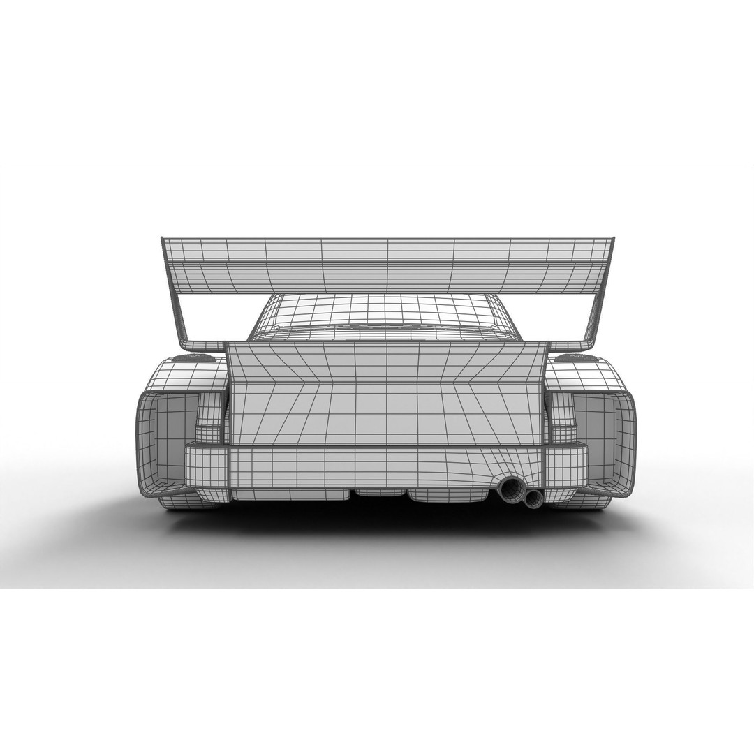 Porsche 935 3D Model – Racing Car with PBR Textures, FBX, OBJ - View 45