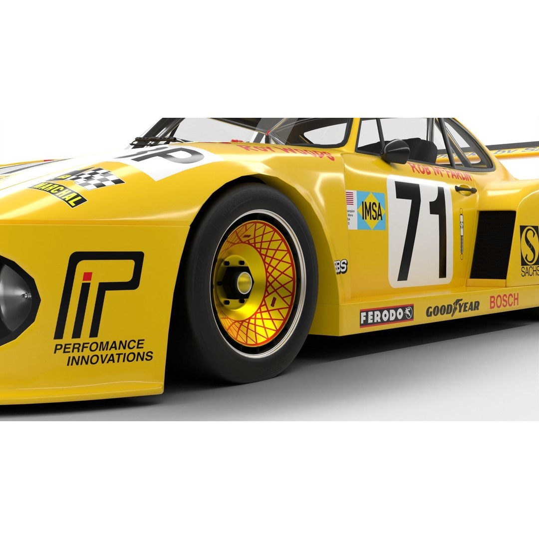 Porsche 935 3D Model – Racing Car with PBR Textures, FBX, OBJ - View 6