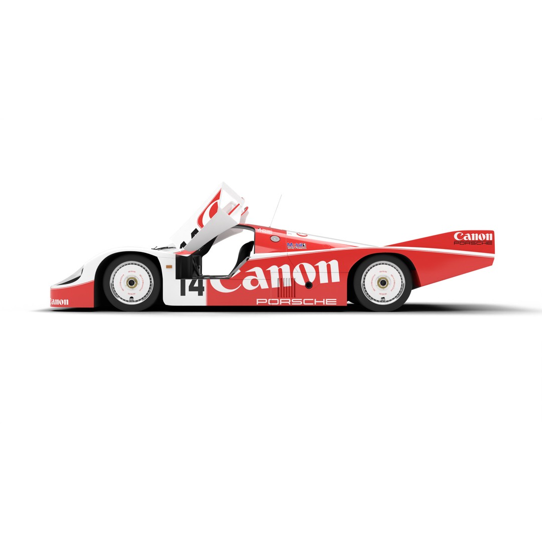 Porsche 956 3D Model – High Poly Racing Car, Rigged, PBR Textures - View 10