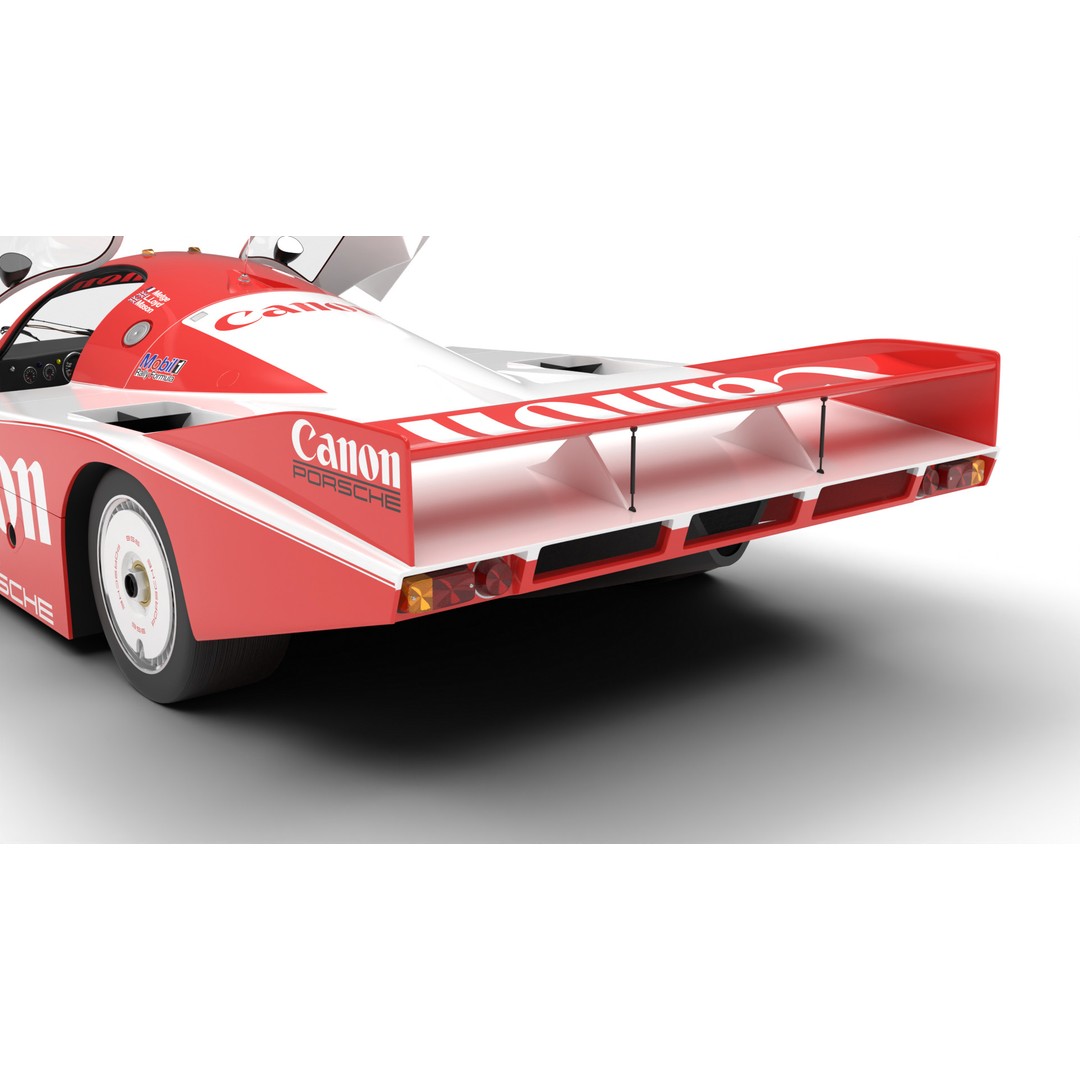Porsche 956 3D Model – High Poly Racing Car, Rigged, PBR Textures - View 18