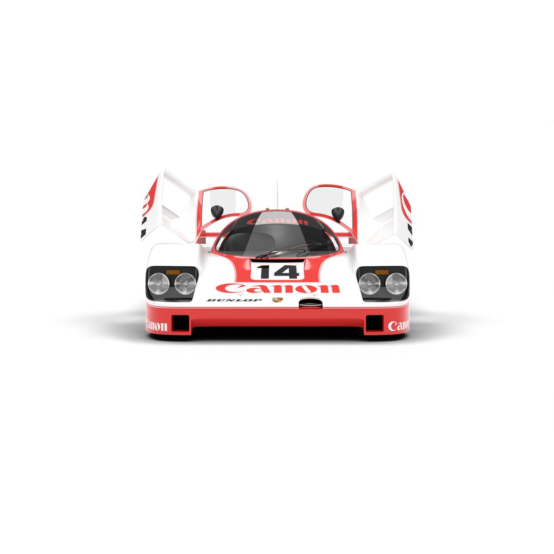 Porsche 956 3D Model – High Poly Racing Car, Rigged, PBR Textures - View 20