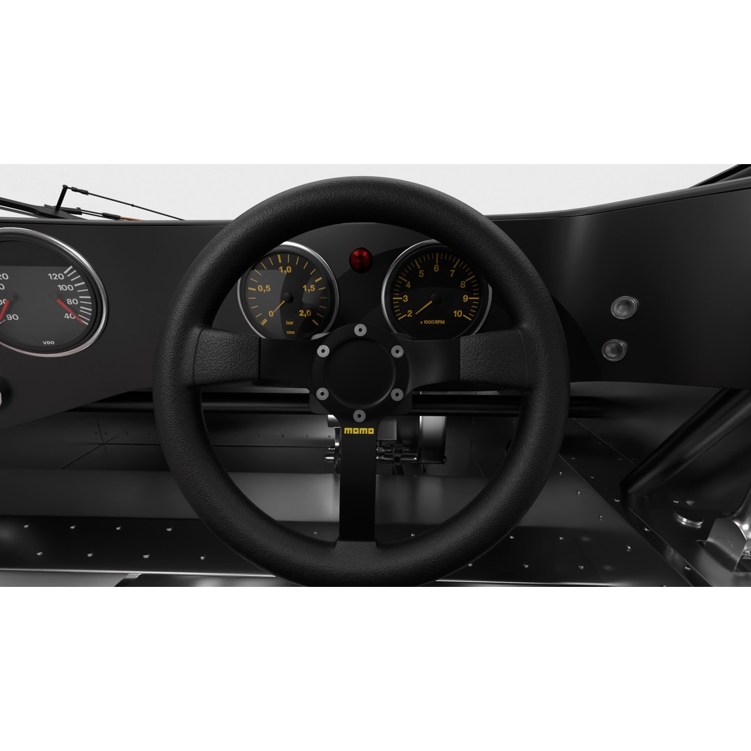 Porsche 956 3D Model – High Poly Racing Car, Rigged, PBR Textures - View 26