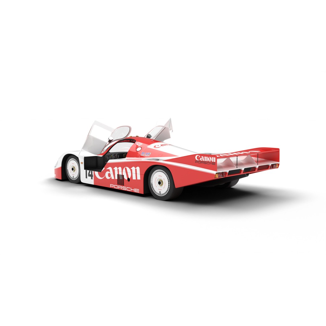 Porsche 956 3D Model – High Poly Racing Car, Rigged, PBR Textures - View 3