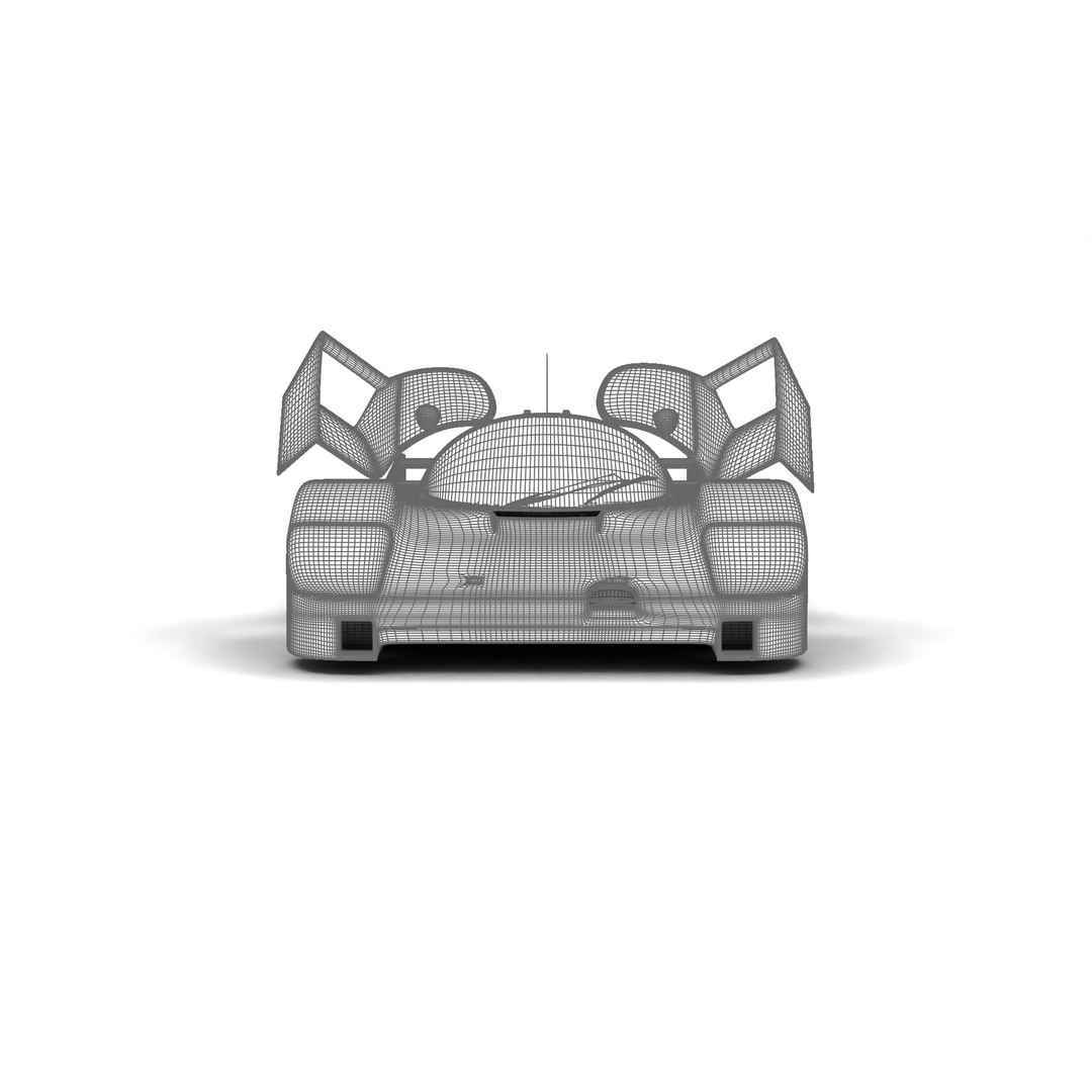 Porsche 956 3D Model – High Poly Racing Car, Rigged, PBR Textures - View 31