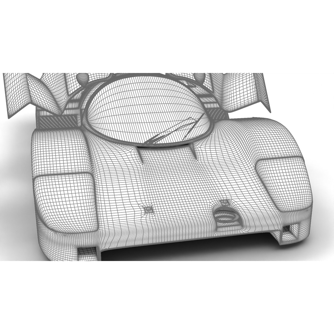 Porsche 956 3D Model – High Poly Racing Car, Rigged, PBR Textures - View 44