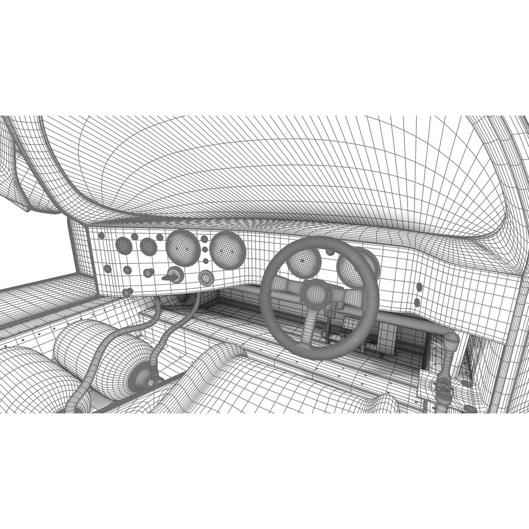 Porsche 956 3D Model – High Poly Racing Car, Rigged, PBR Textures - View 46