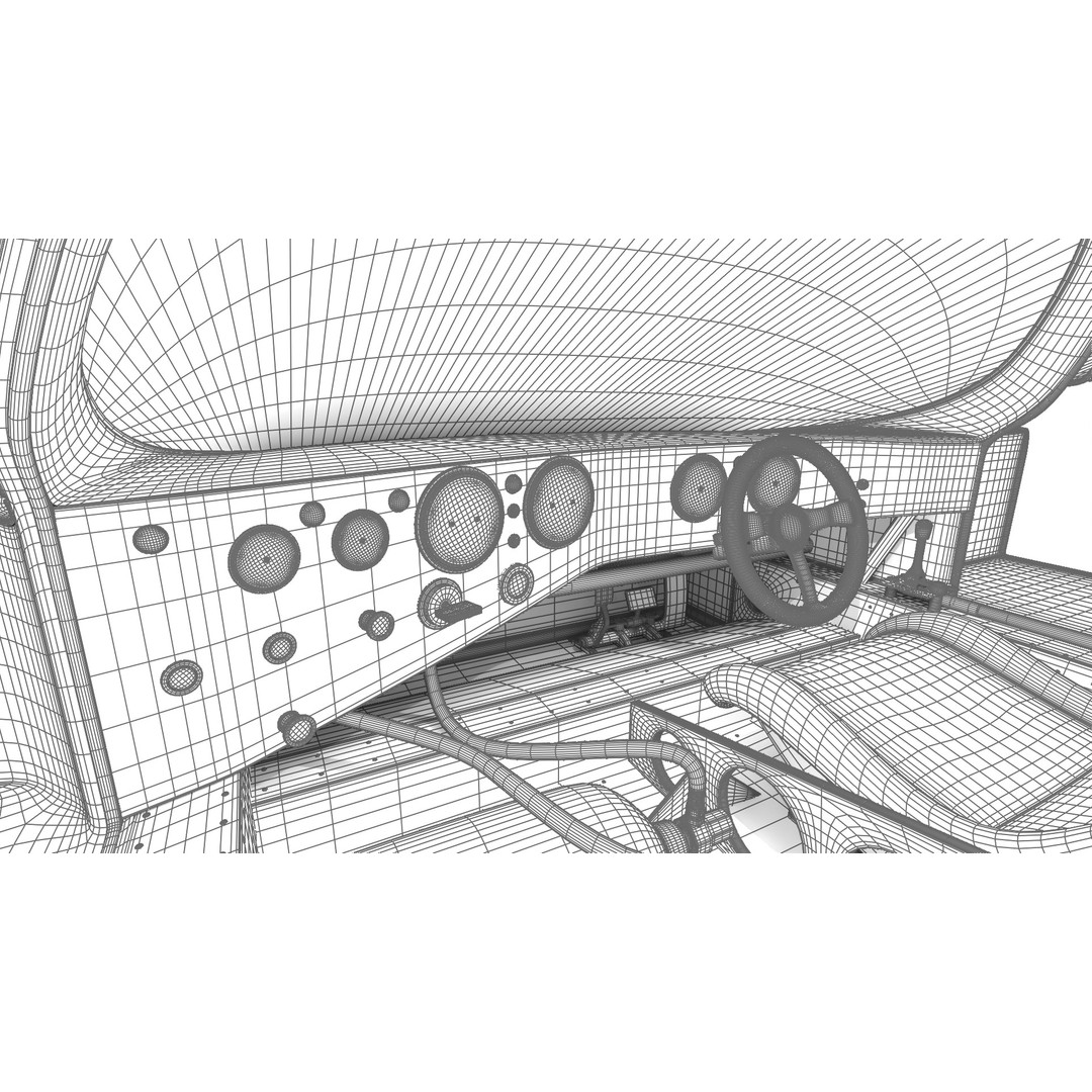 Porsche 956 3D Model – High Poly Racing Car, Rigged, PBR Textures - View 47
