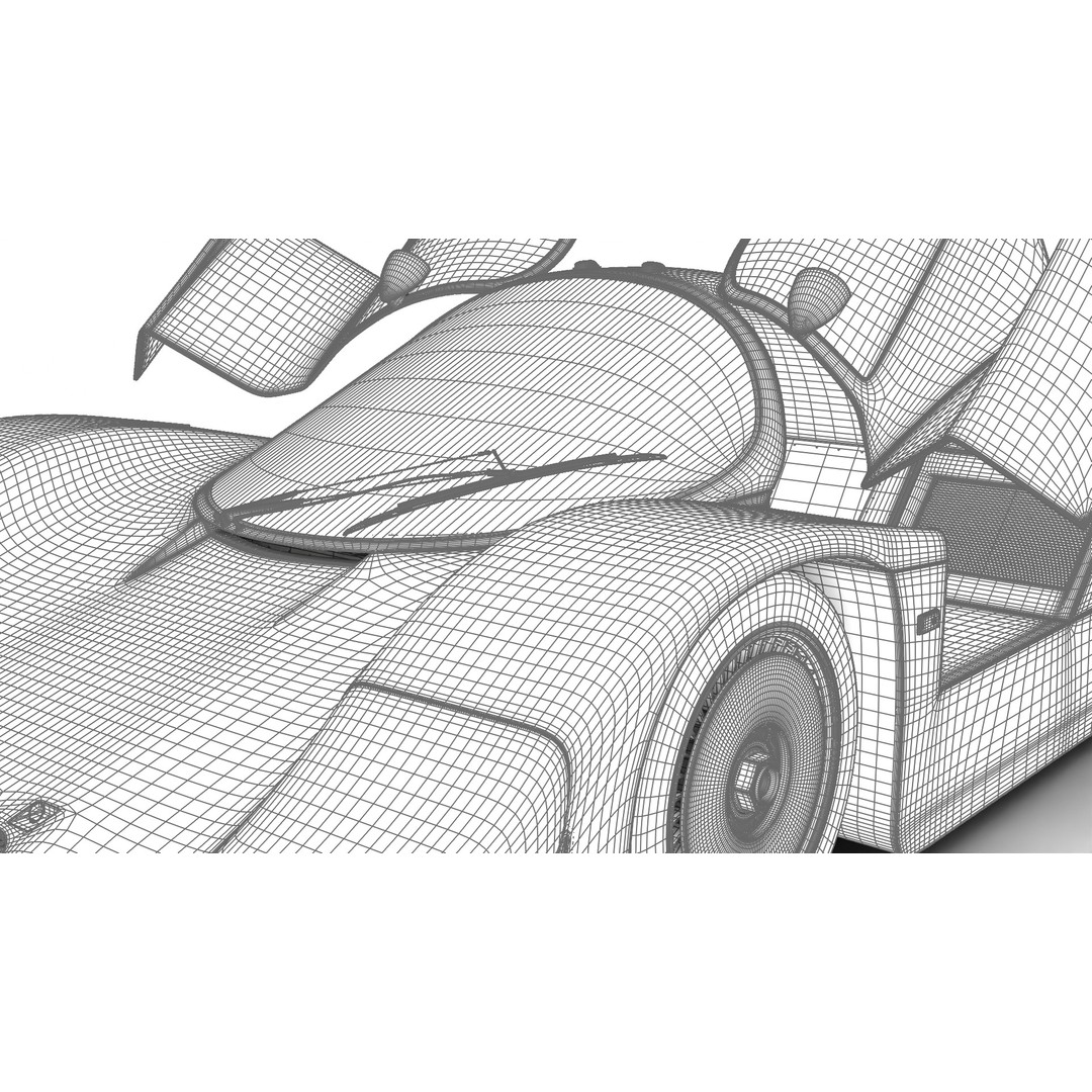 Porsche 956 3D Model – High Poly Racing Car, Rigged, PBR Textures - View 49
