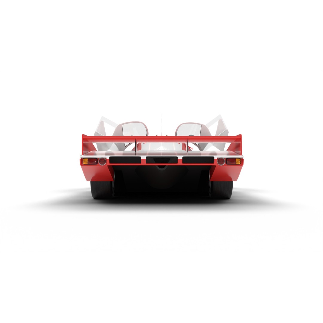 Porsche 956 3D Model – High Poly Racing Car, Rigged, PBR Textures - View 5