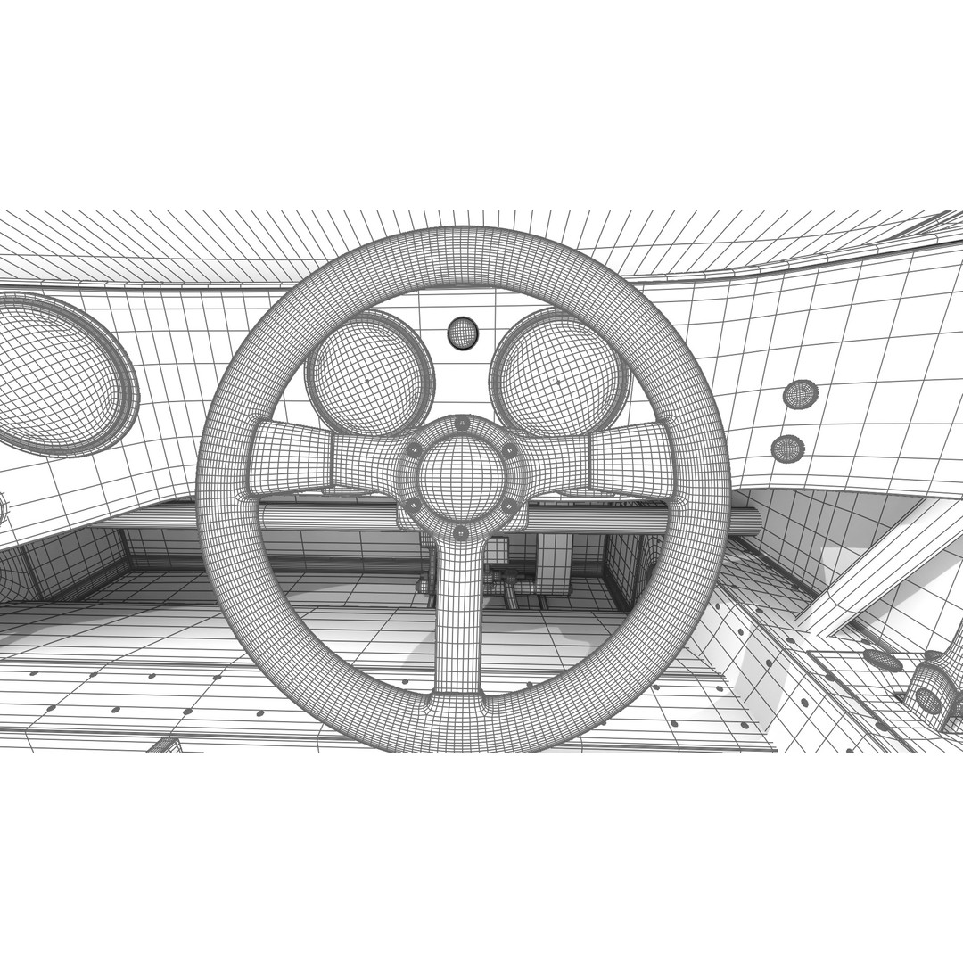 Porsche 956 3D Model – High Poly Racing Car, Rigged, PBR Textures - View 50