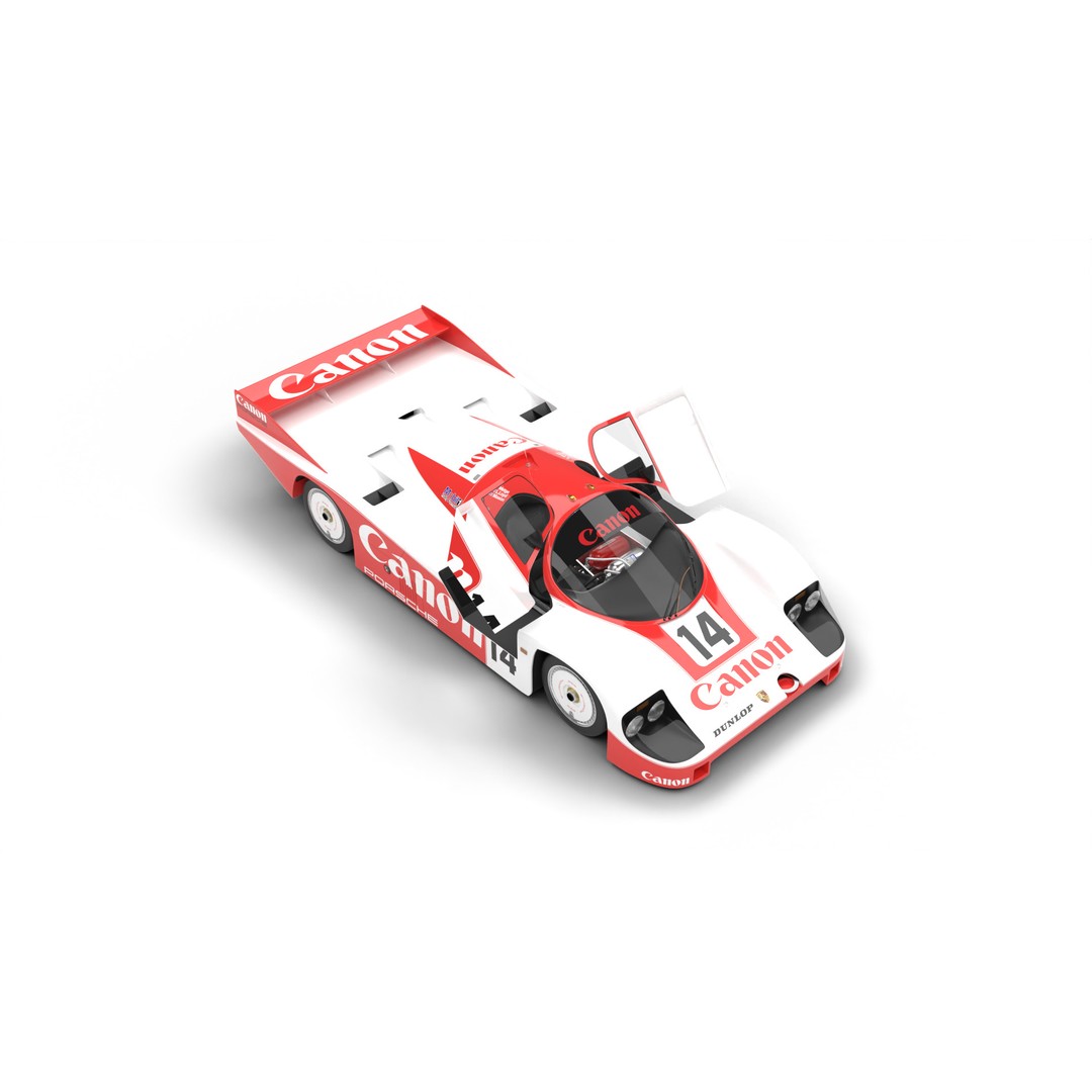 Porsche 956 3D Model – High Poly Racing Car, Rigged, PBR Textures - View 8