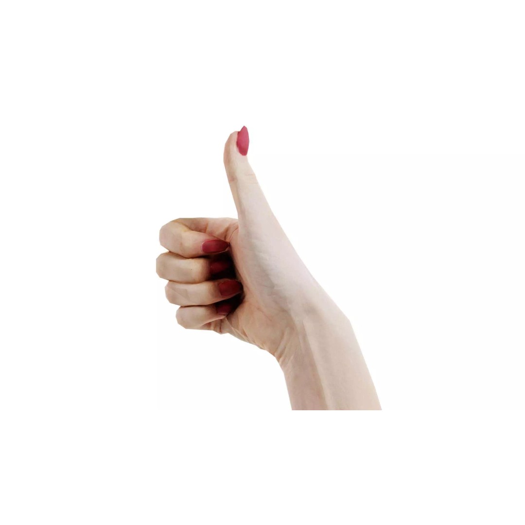 Woman Hand Sign Numbers 10 3D Model – Low Poly Character Asset, FBX - View 2