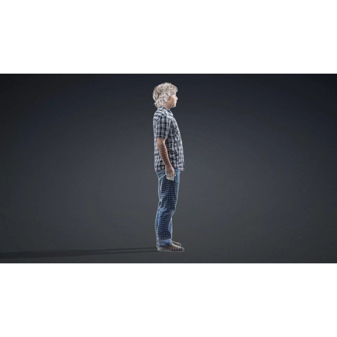 Young Boy Character 3D Model – Rigged Stylized Asset, FBX - View 14