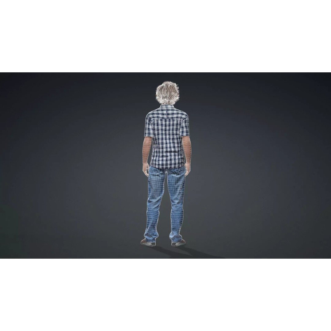 Young Boy Character 3D Model – Rigged Stylized Asset, FBX - View 16