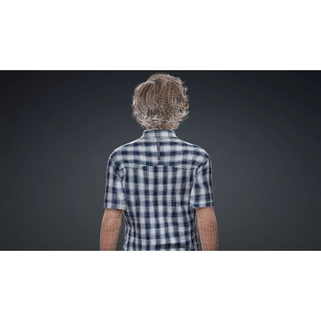 Young Boy Character 3D Model – Rigged Stylized Asset, FBX - View 17