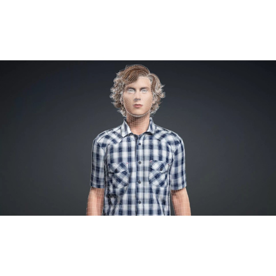 Young Boy Character 3D Model – Rigged Stylized Asset, FBX - View 18