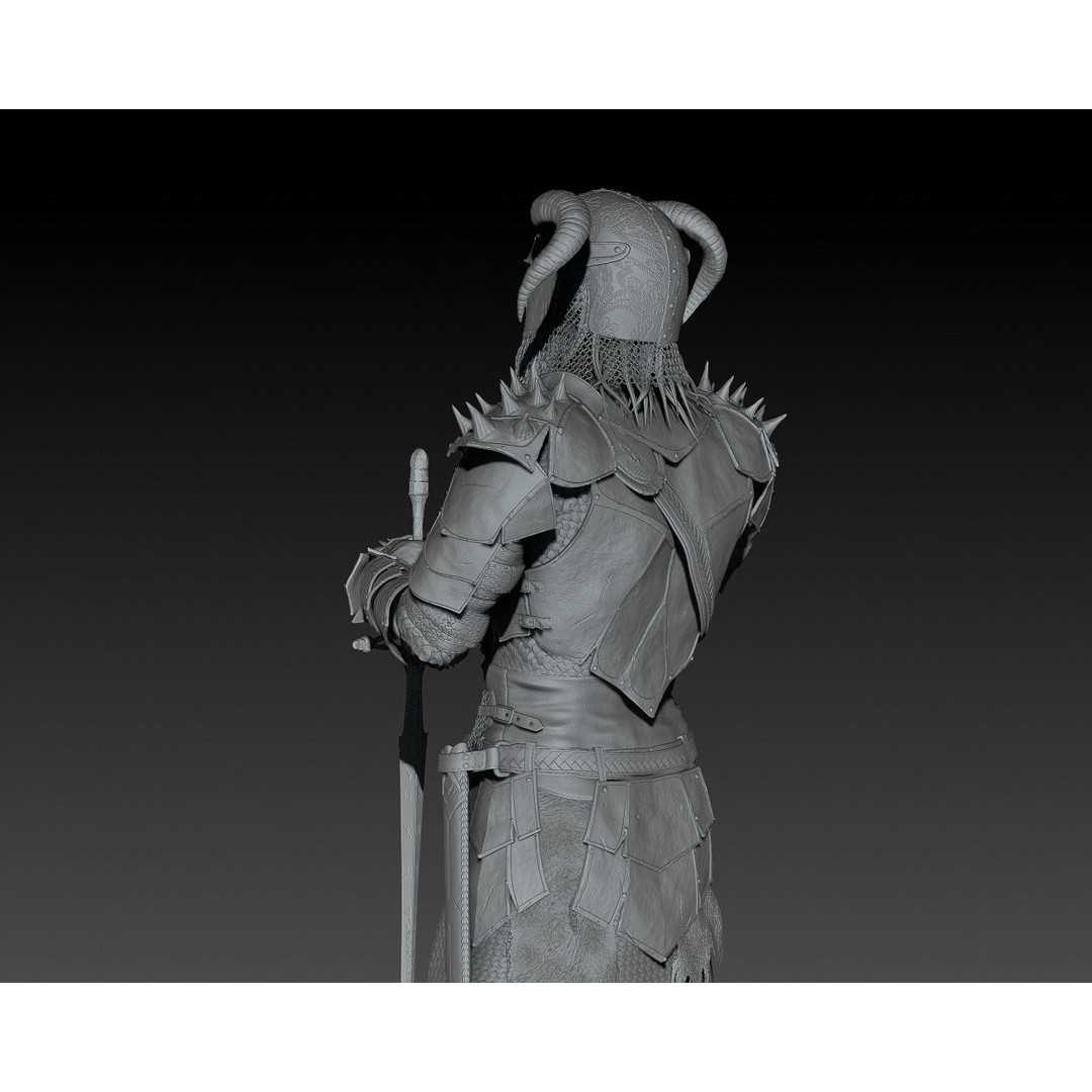 Scandinavian Warrior 3D Model – High Poly Character Asset, ZTL/OBJ
