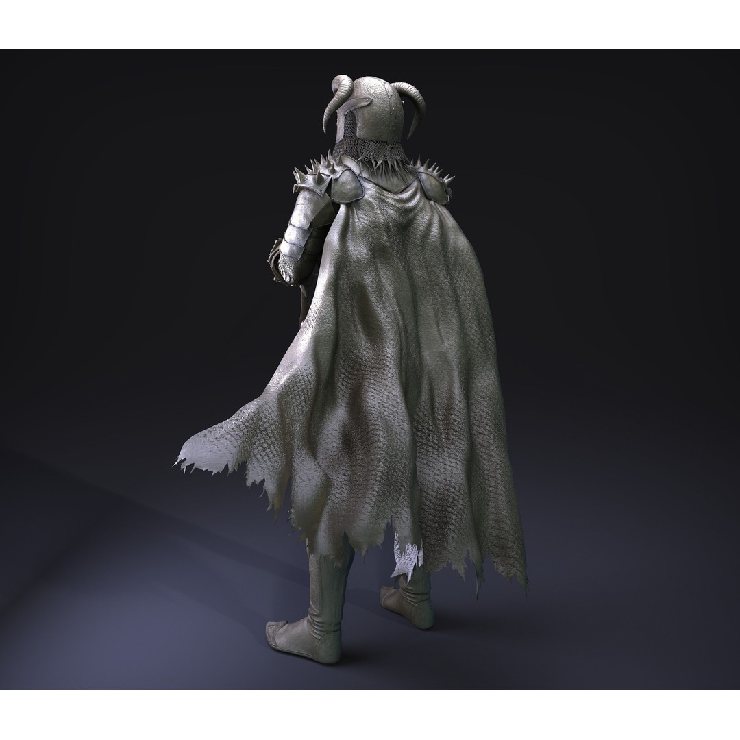Scandinavian Warrior 3D Model – High Poly Character Asset, ZTL/OBJ - View 5