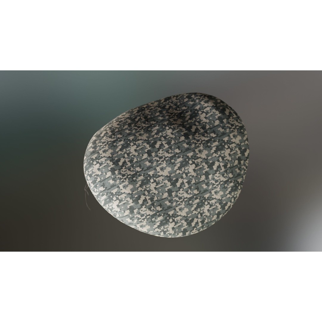 Military Hand and Beret 3D Model – Low Poly Game Asset, FBX - View 28