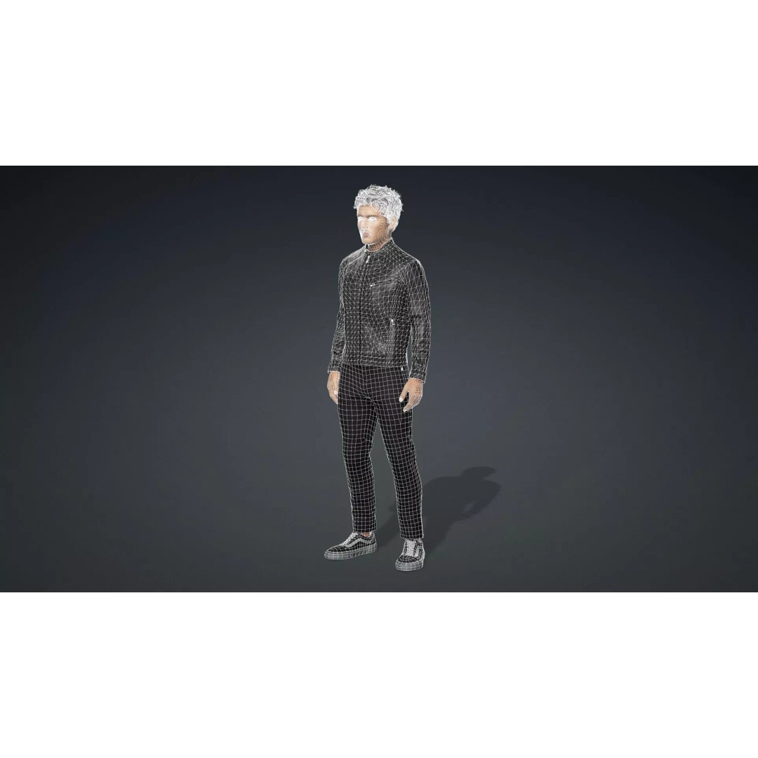 High Quality Boy 3D Model – Rigged Character for Animation, FBX