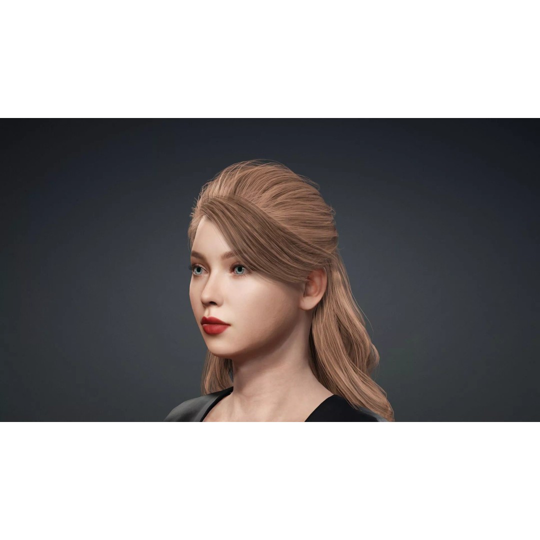Beautiful Girl 3D Model – Rigged Female Character for Animation - View 10