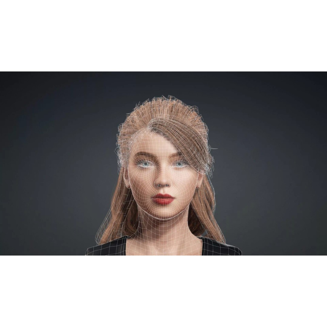 Beautiful Girl 3D Model – Rigged Female Character for Animation - View 18