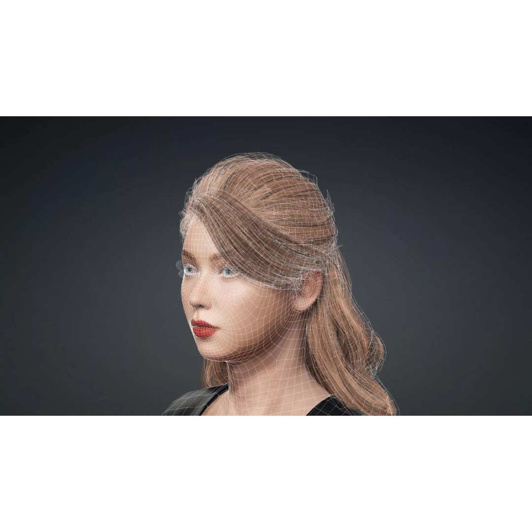 Beautiful Girl 3D Model – Rigged Female Character for Animation - View 20