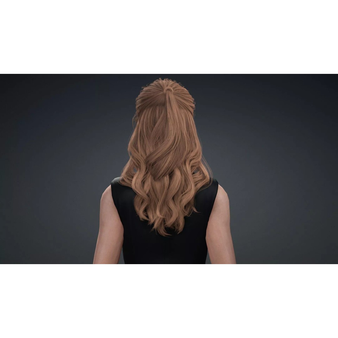 Beautiful Girl 3D Model – Rigged Female Character for Animation - View 7