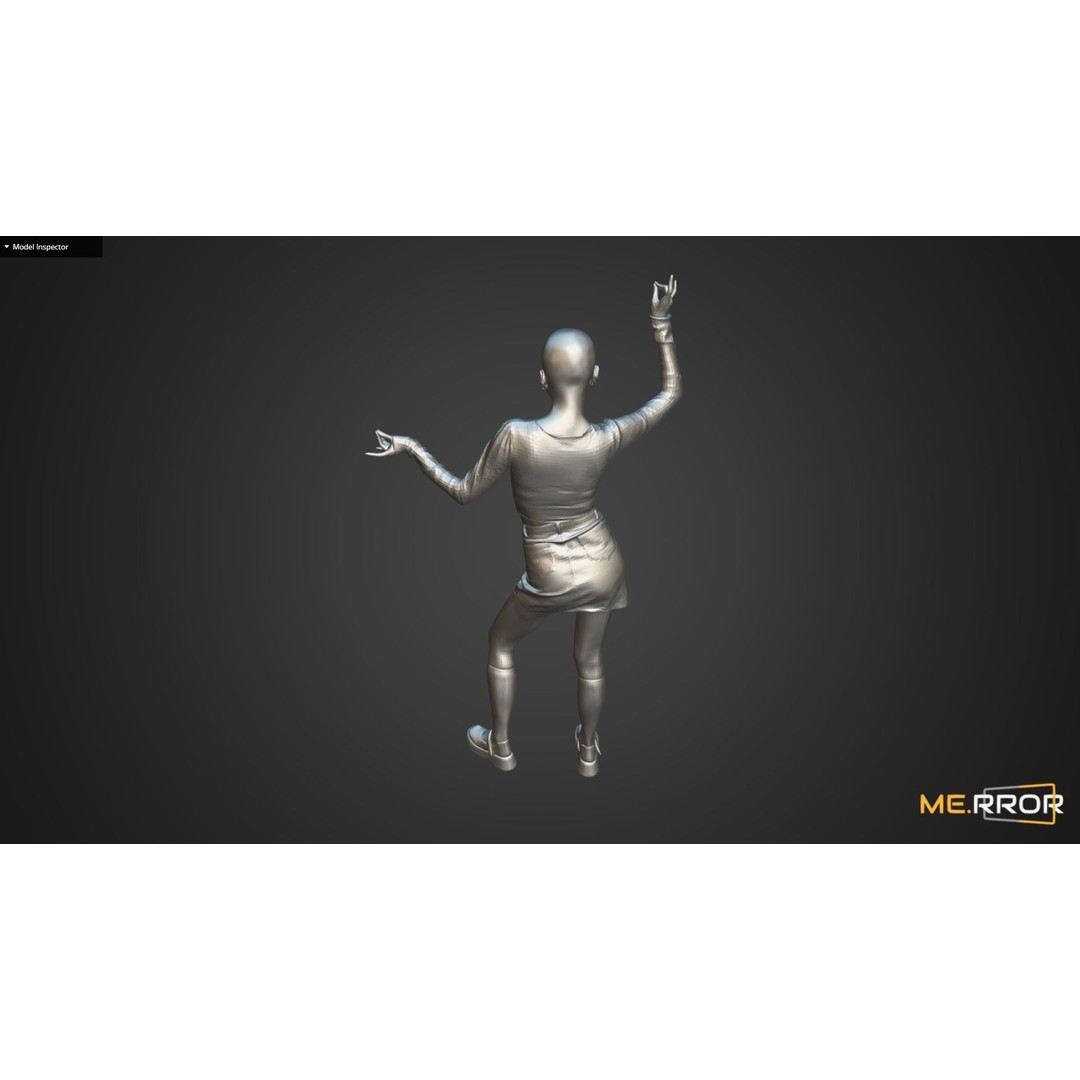 Asian Woman 3D Model – Realistic Scanned Character, FBX, OBJ - View 13
