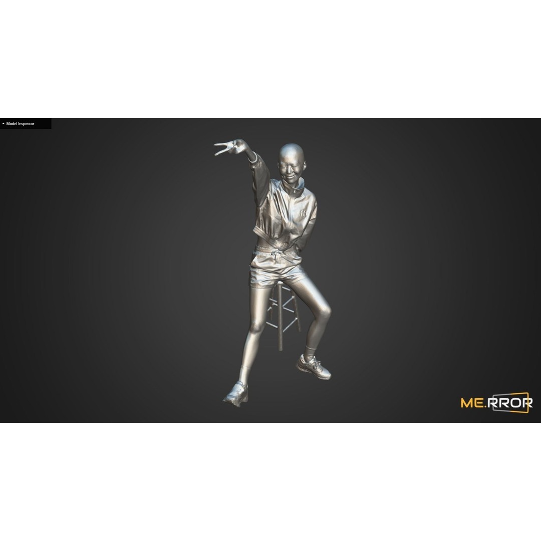 Asian Woman 3D Model – Scanned Realistic Character, FBX, OBJ - View 10